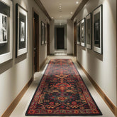 Multi Size Dark Blue, Wine Hand Tufted Handmade 100% Wool Arts & Crafts Oriental Area Rug